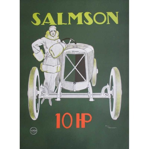 Affiche salmson 10 - ▄▀▄,
