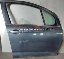 Porta anteriore dx Citroen C3 2a serie A51 2011 grigio scuro (presenza graffi)NU