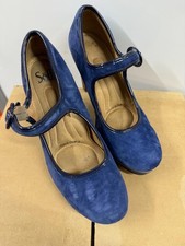 Sofft Blue Suede Mary Jane