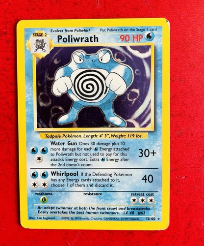 Lotto carte pokemon poliwrath - lotto,