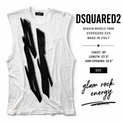 Canotta dsquared2 paillettes - dsquared2,
