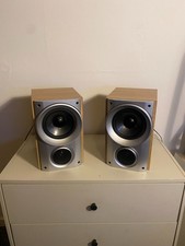 Aiwa SX-M100 Coppia Altoparlanti Stereo Libreria 6Ω Giappone Vintage Hi-Fi Finitura Legno