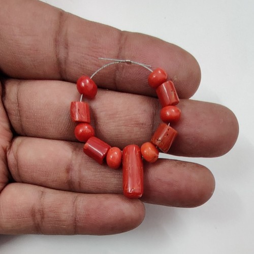 Perline corallo rosso - perline,