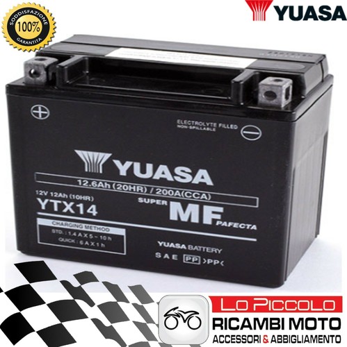 Batteria yuasa ytx14 sigillata - yuasa,