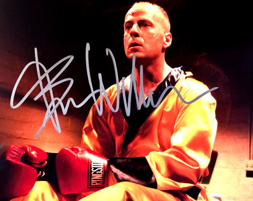 Bruce willis firmato pulp - firmato,