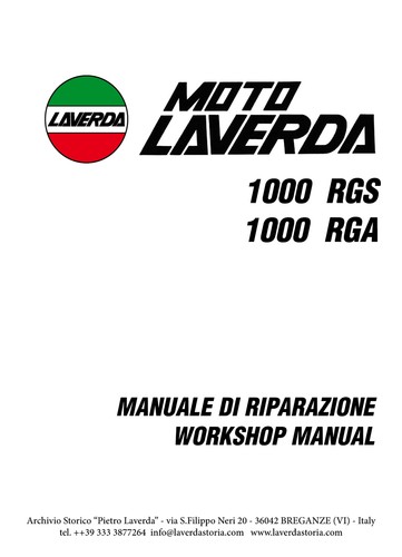 Moto laverda 1000 rgs - -, rga