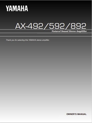 Yamaha 492 592 - yamaha, ax-592
