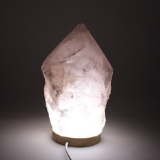 Lampada PUNTA in Quarzo Rosa