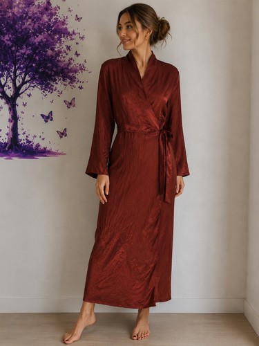Abito kimono effetto - kimono, raso