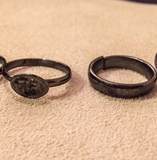 SHANI KA CHALLA SATURN IRON HORSE NAIL RING - MEDITATION PUJA WICCA PAGAN GOTHIC