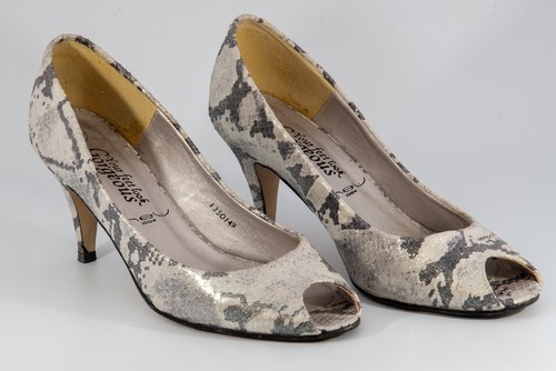 Scarpa donna argento punta