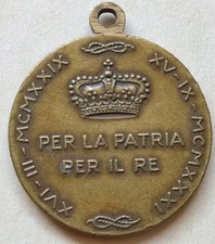 MEDAGLIA PER LA PATRIA E PER IL RE UMBERTO SAVOIA 92 REGGIMENTO FANTERIA REGNO