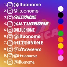 Adesivo NOME instagram ADESIVO