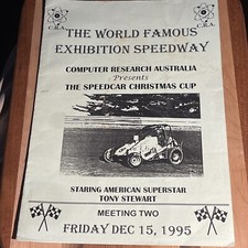 Programma Australian Speedcar Racing 1995, con Tony Stewart