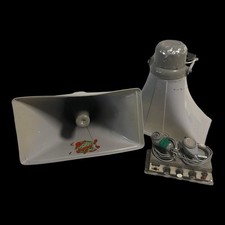 Altoparlanti Trombe Esponeziale Geloso 2556 + Amplificatore e Mike