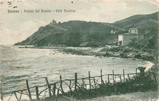 dp87 cartolina veduta del romito,villa sonnino,provincia di  livorno