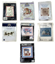 Kit 7 punti croce e punto croce contati animali fiori + 4 sigillati e 3 aperti