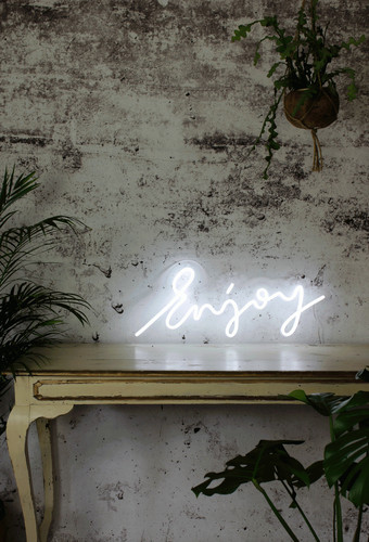 Insegna neon led - neon, 'enjoy'