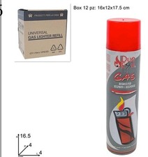 SET 5 BOMBOLETTA GAS RICARICA PER ACCENDINI  170m. 5BOMBOLETTE GAS BUTANO.