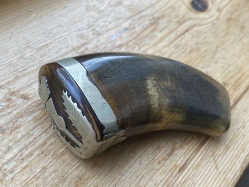 Scottish antique horn snuff - scottish,