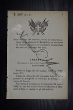 Regio Decreto Umberto I Consorzio irriguo Moriglione Novecco Cuneo contributo