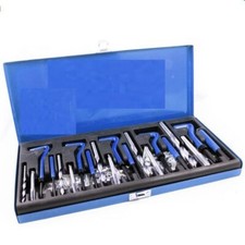 KIT RIPARAZIONE FILETTI ELICOIDI MASCHI RIPRISTINA FILETTATURE 131 PZ