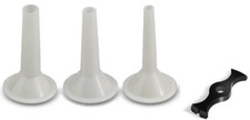 Tre Spade Piastrina per insaccare + Kit 3 imbuti per Tritacarne TC 8 3 - Rotex