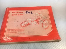 Manuale Honda CR 125 R 2001 CR125R Owner's Service Manual