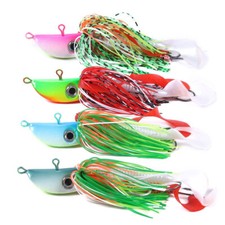 4PCS/Set 20G-150G Big Lead Jig Head Esche da Pesca Spinnerbait con Gonna Basso 