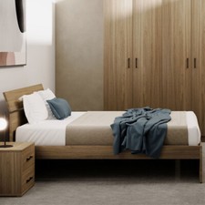 Letto matrimoniale in legno 2