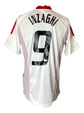 Maglia calcio Filippo Inzaghi firmata AC Milan Adidas 2003 Champions League BAS