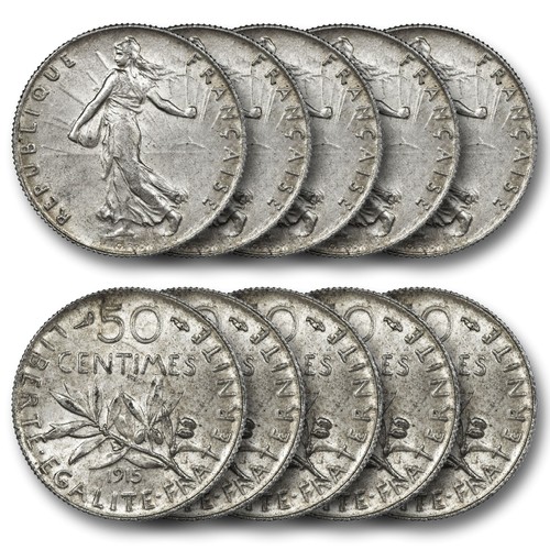 Lotto monete centimes - 50,