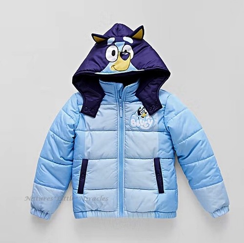 Bluey puffer jacket disney - bluey,