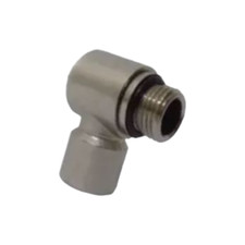 SNODO RACCORDO GIREVOLE AD "L" PER ABBACCHIATORE AD ARIA COMPRESSA attacco 1/4"