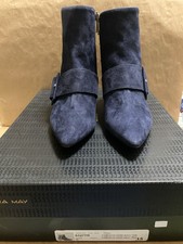 stivaletti donna Camoscia Blu Tg35