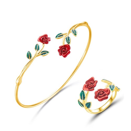 Set bracciale anello - e,