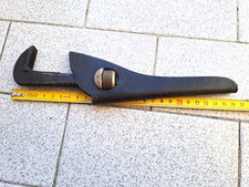 ANTICA CHIAVE INGLESE A PAPPAGALLO GIRATUBI, cm 22,5, anni '50 VINTAGE