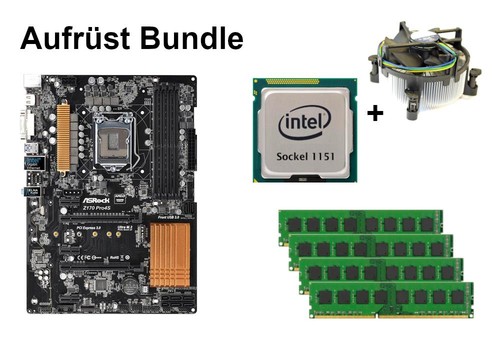 Bundle asrock z170 pro4s cpu - asrock,