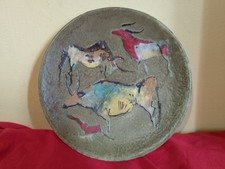 PIATTO IN GRES CERAMICA STELLA ALPINA RIMINI GUIDO BALDINI ANNI 50