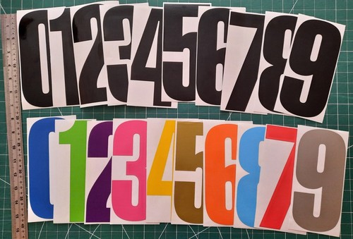 Confezione adesivi numeri - confezione,