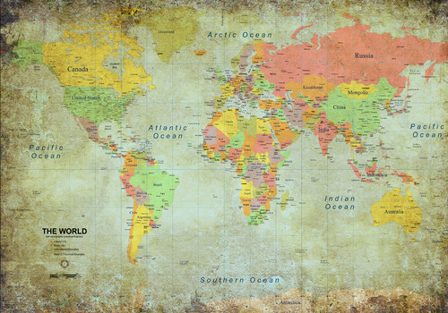 Mappa del mondo - ,