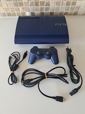 Sony Playstation 3 Ps3 Blu 12 Gb Funzionante + Joystick Blu + Cavi