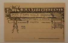 palermo imes ditta nicolo' daga.. mobili e specchi formato piccolo '900