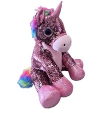 Unicorno Rosa 33cm Peluche con