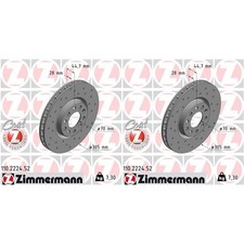 2x ZIMMERMANN Sport Dischi