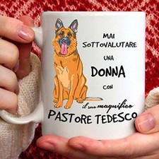 Tazza Cane Pastore Tedesco in Ceramica - 350ml. per Te o Regalo per (r0E)