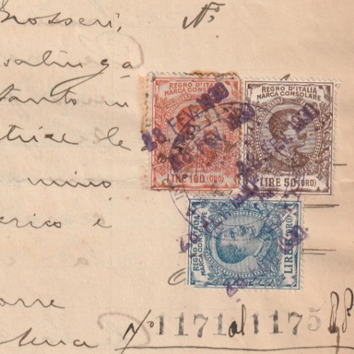 Italia vecchio raro documento - italia,