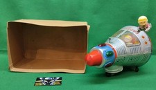 Space Ship CAPSULE 7 JAPAN MASUDAYA Trade Mark Moderna Toys Battery operated 60s