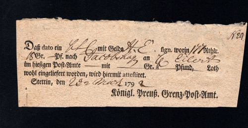 Prussia 1792 stettin - prussia,