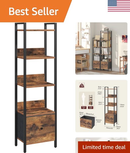 Libreria rustica marrone 5 - rustica, a